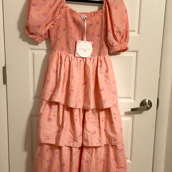 Target x LoveShackFancy Simone Pink Maxi Dress S - Picture 1 of 3